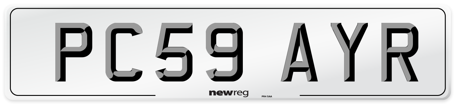 PC59 AYR Number Plate from New Reg
